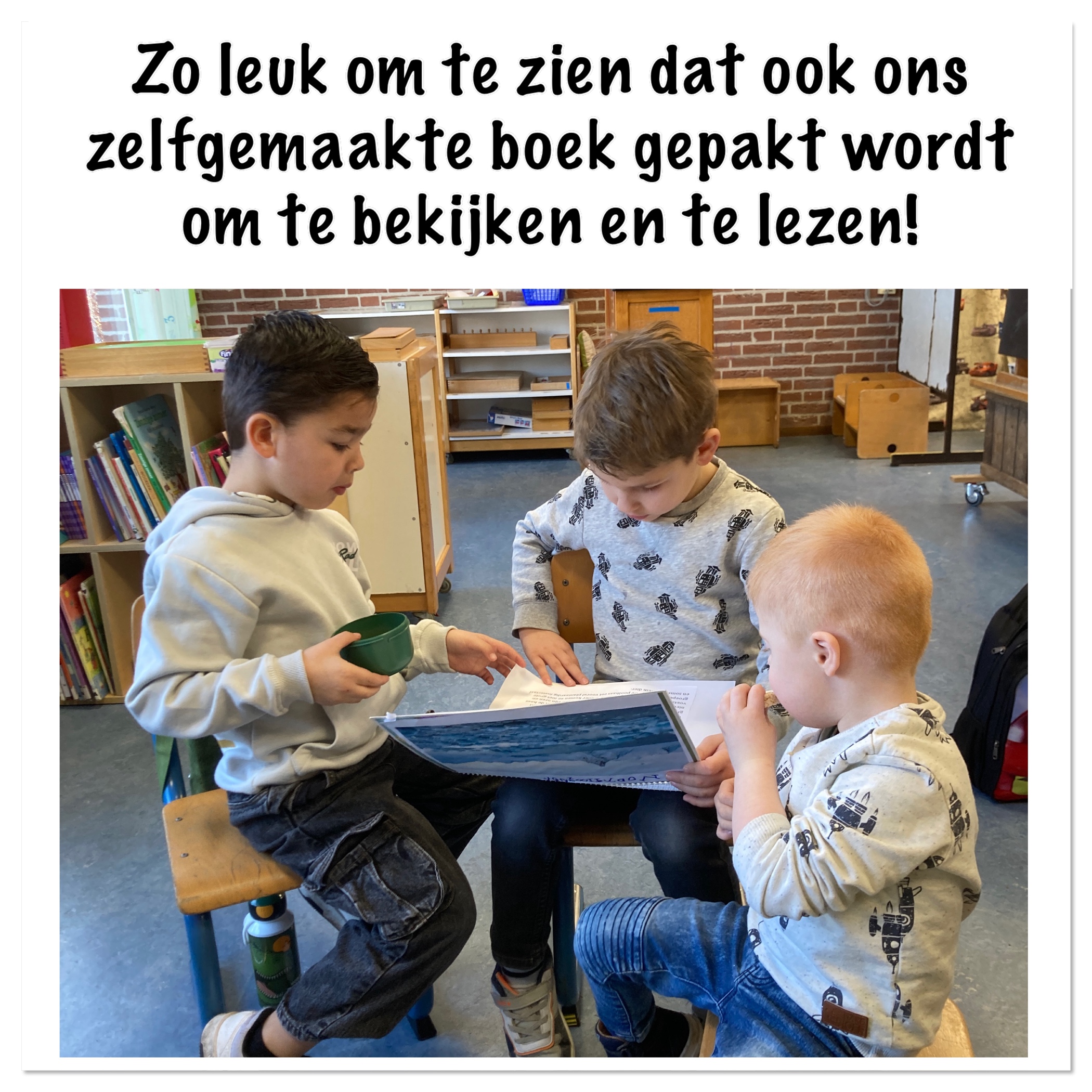 lezen in zelfgemaakt boek 1-2